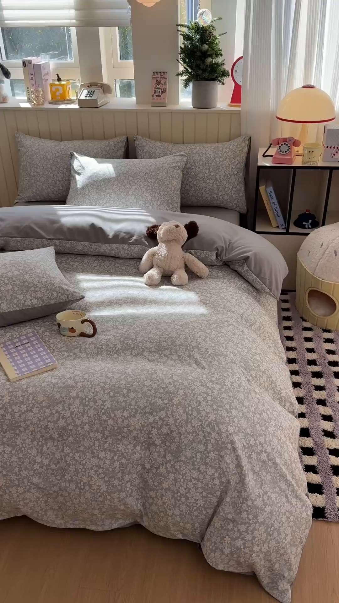 91家纺网 家纺一手货源 找家纺 鑫佳居 2026新款古法仿棉小清新印花四件套 华茵春日