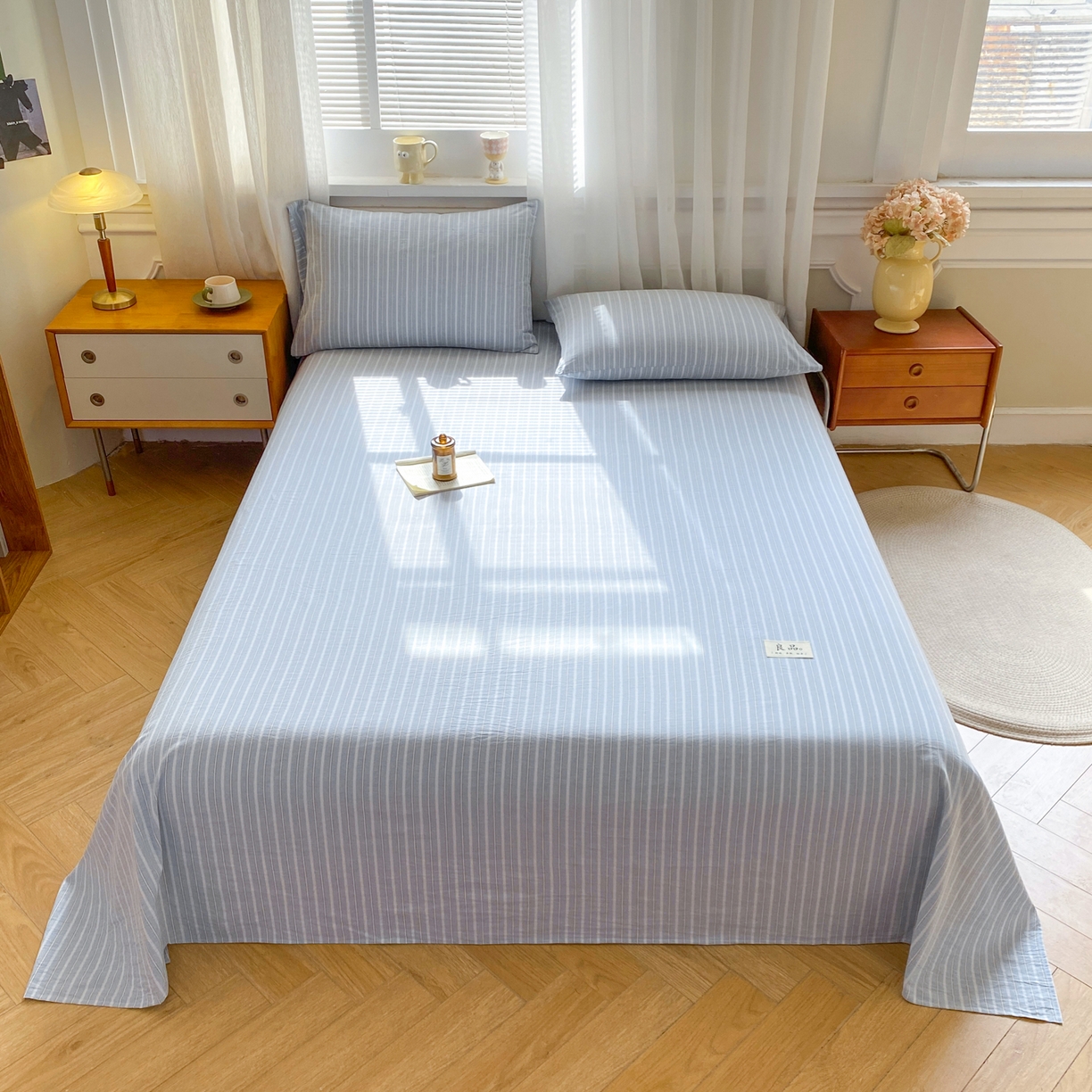 91家纺网 家纺一手货源 找家纺 （总）恋人优选 2026新款全棉纯棉色织床单单床单床单单件