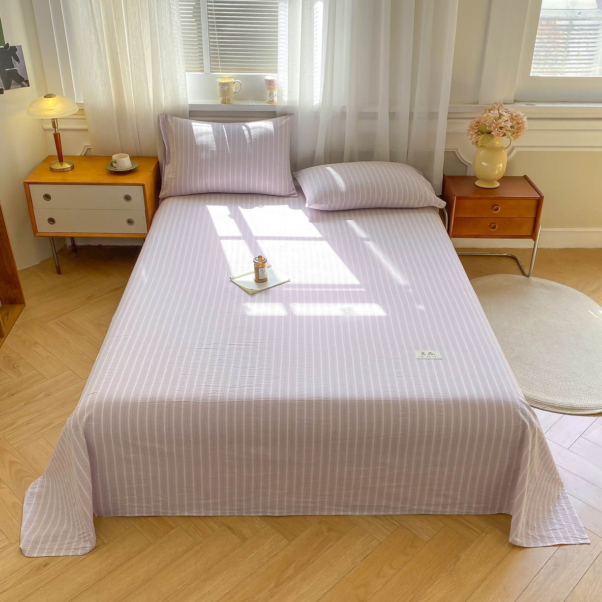 91家纺网 家纺一手货源 找家纺 （总）恋人优选 2026新款全棉纯棉色织床单单床单床单单件