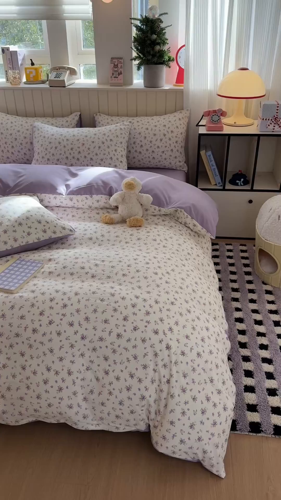 91家纺网 家纺一手货源 找家纺 鑫佳居 2026新款古法仿棉小清新印花四件套 念花溪