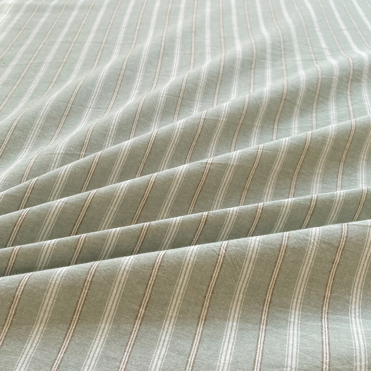 91家纺网 家纺一手货源 找家纺 恋人优选 2026新款全棉纯棉色织床单单床单床单单件 简希绿条