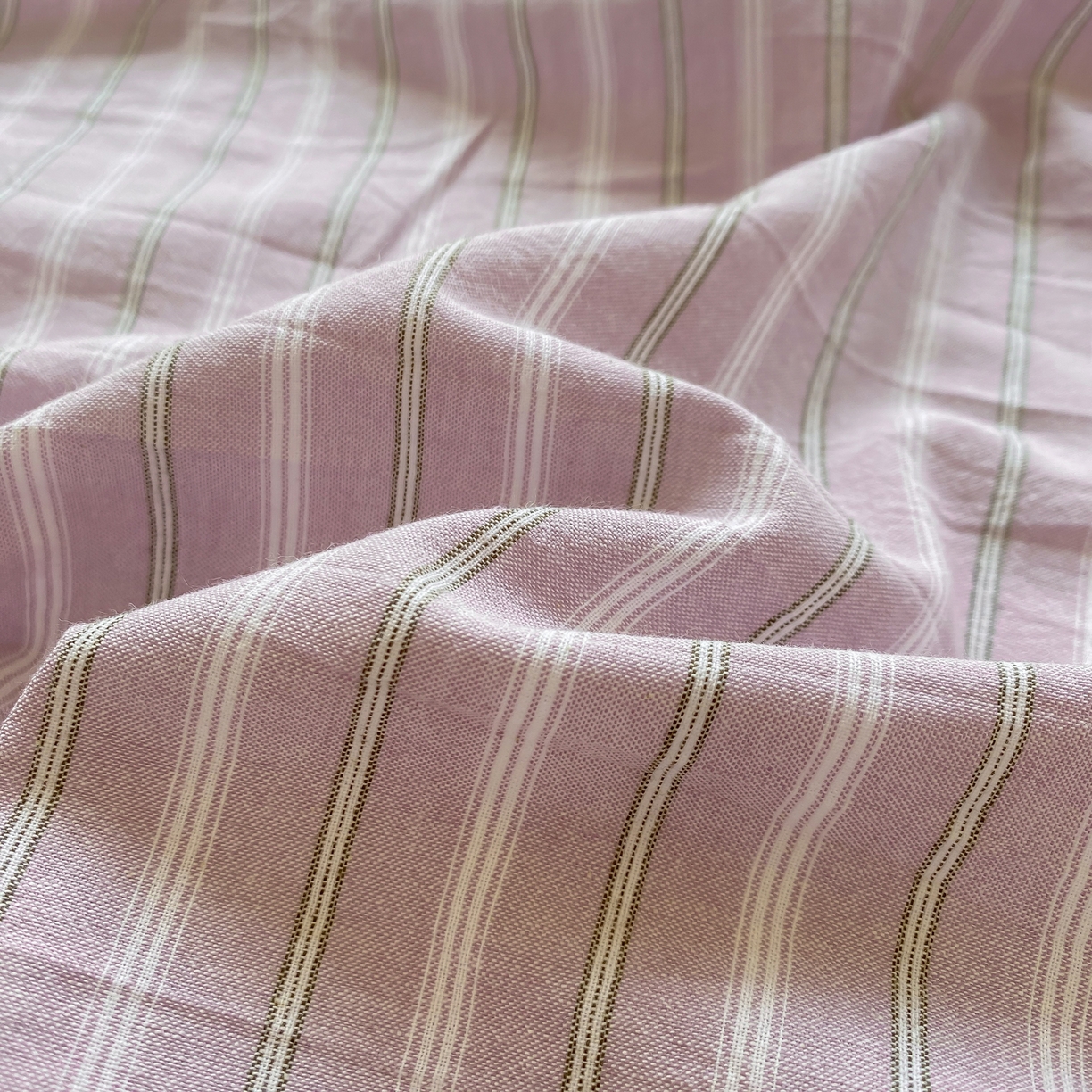 91家纺网 家纺一手货源 找家纺 恋人优选 2026新款全棉纯棉色织床单单床单床单单件 简希紫条