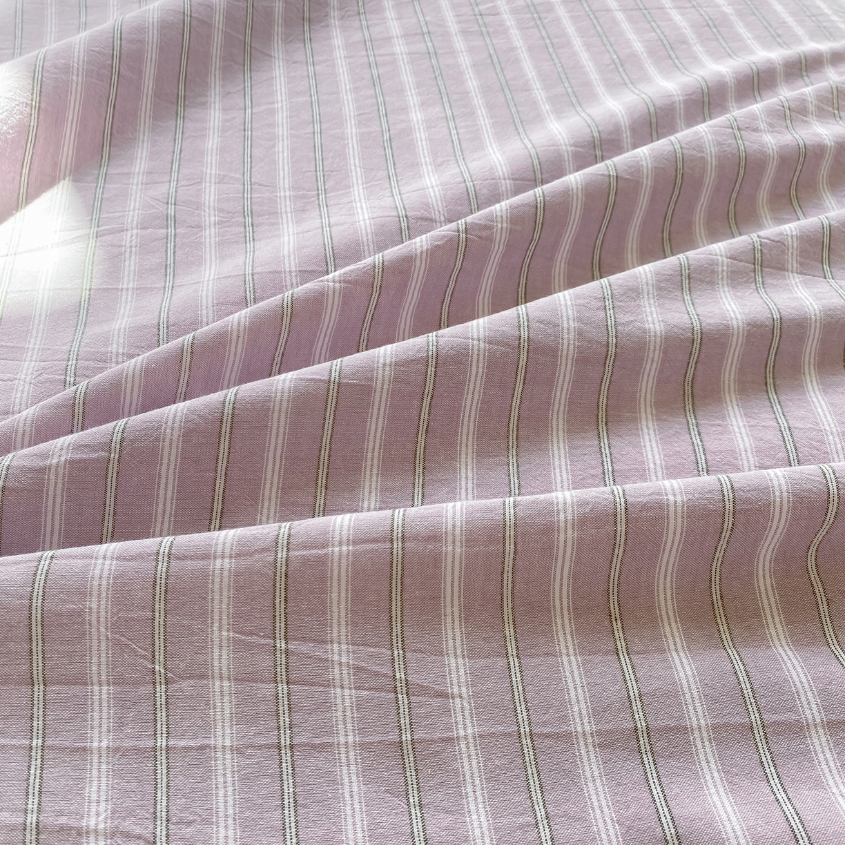 91家纺网 家纺一手货源 找家纺 恋人优选 2026新款全棉纯棉色织床单单床单床单单件 简希紫条