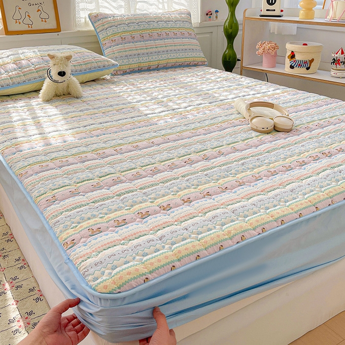 91家纺网 家纺一手货源 找家纺 （总）小桃姐家纺 2026新款泡芙夹棉单床笠床笠单件