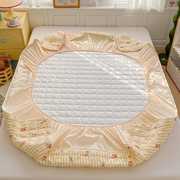 91家纺网 家纺一手货源 找家纺 小桃姐家纺 2026新款泡芙夹棉单床笠床笠单件 魔法精灵