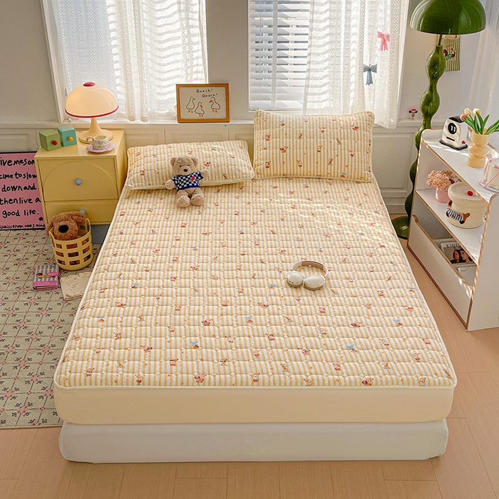 91家纺网 家纺一手货源 找家纺 小桃姐家纺 2026新款泡芙夹棉单床笠床笠单件 魔法精灵