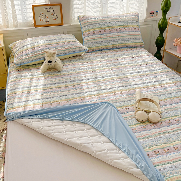 91家纺网 家纺一手货源 找家纺 小桃姐家纺 2026新款泡芙夹棉单床笠床笠单件 费尔岛小马驹