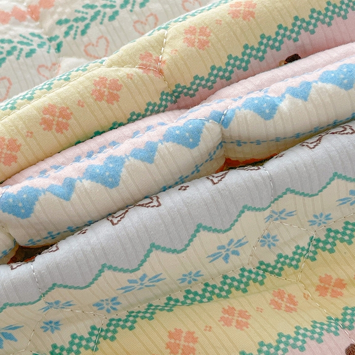 91家纺网 家纺一手货源 找家纺 小桃姐家纺 2026新款泡芙夹棉单床笠床笠单件 费尔岛小马驹