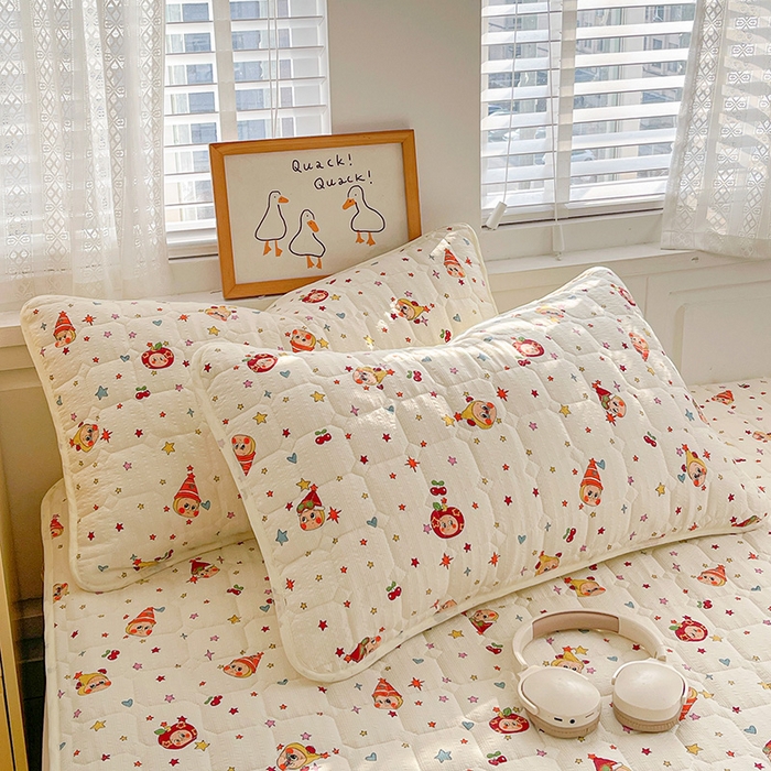 91家纺网 家纺一手货源 找家纺 小桃姐家纺 2026新款泡芙夹棉单床笠床笠单件 童话小矮人