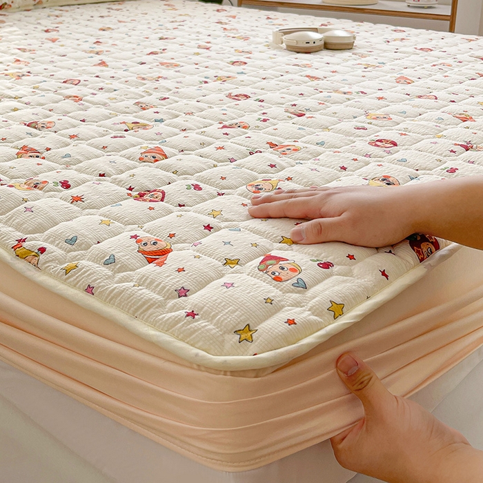 91家纺网 家纺一手货源 找家纺 小桃姐家纺 2026新款泡芙夹棉单床笠床笠单件 童话小矮人