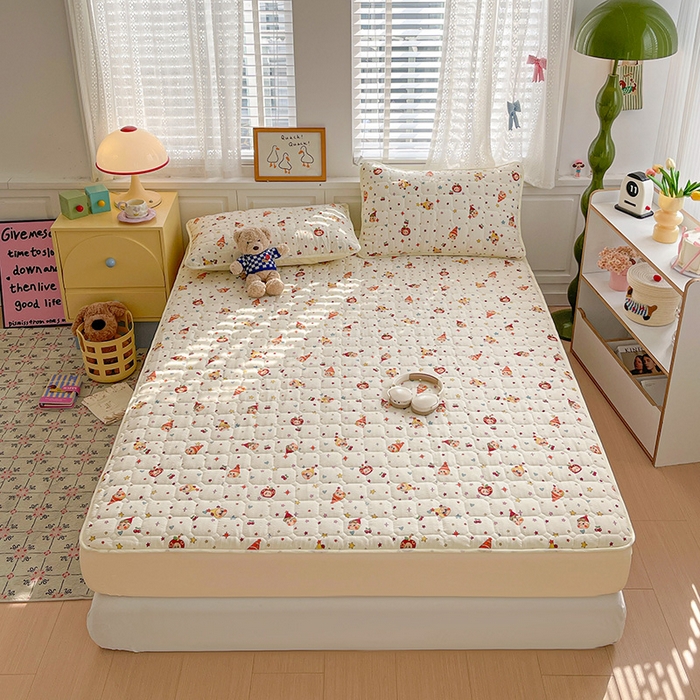 91家纺网 家纺一手货源 找家纺 小桃姐家纺 2026新款泡芙夹棉单床笠床笠单件 童话小矮人