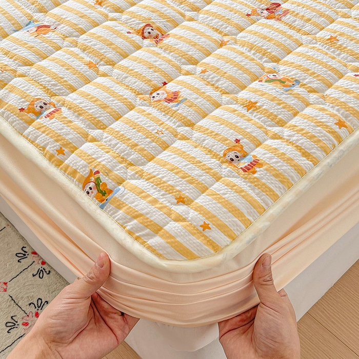 91家纺网 家纺一手货源 找家纺 小桃姐家纺 2026新款泡芙夹棉单床笠床笠单件 魔法精灵