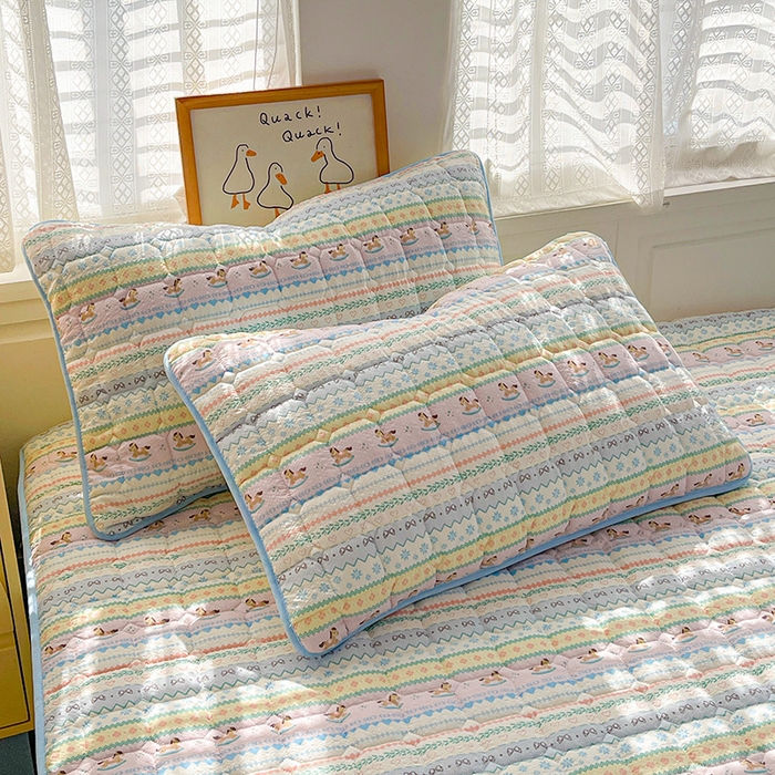 91家纺网 家纺一手货源 找家纺 小桃姐家纺 2026新款泡芙夹棉单床笠床笠单件 费尔岛小马驹