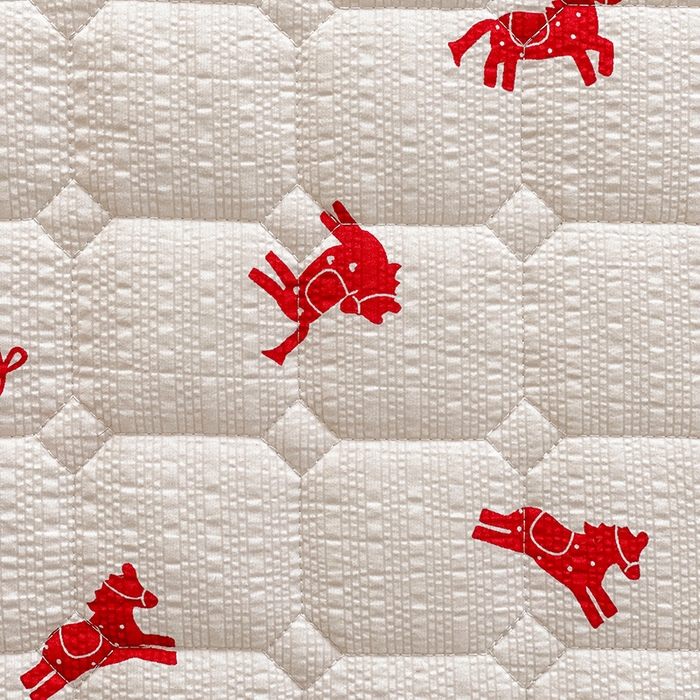 91家纺网 家纺一手货源 找家纺 小桃姐家纺 2026新款泡芙夹棉单床笠床笠单件 鸿运小马