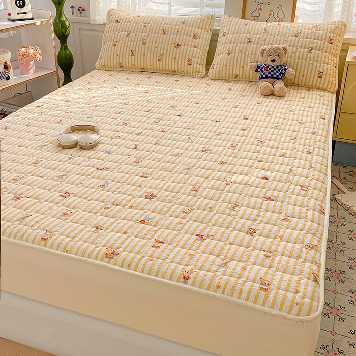 91家纺网 家纺一手货源 找家纺 小桃姐家纺 2026新款泡芙夹棉单床笠床笠单件 魔法精灵