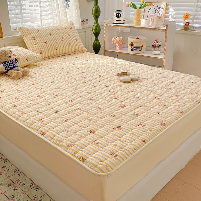 91家纺网 家纺一手货源 找家纺 小桃姐家纺 2026新款泡芙夹棉单床笠床笠单件 魔法精灵