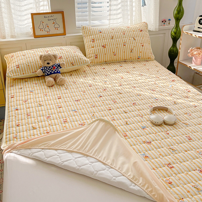 91家纺网 家纺一手货源 找家纺 小桃姐家纺 2026新款泡芙夹棉单床笠床笠单件 魔法精灵