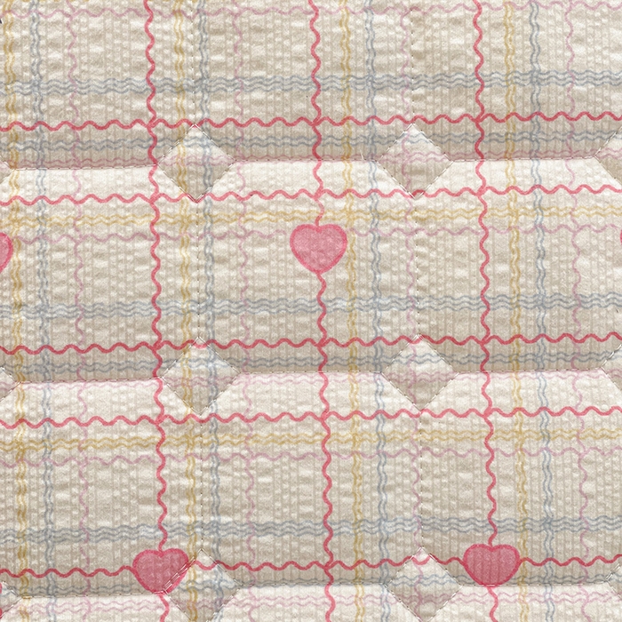 91家纺网 家纺一手货源 找家纺 小桃姐家纺 2026新款泡芙夹棉单床笠床笠单件 甜心波浪格