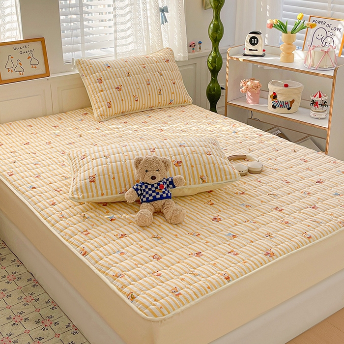 91家纺网 家纺一手货源 找家纺 小桃姐家纺 2026新款泡芙夹棉单床笠床笠单件 魔法精灵