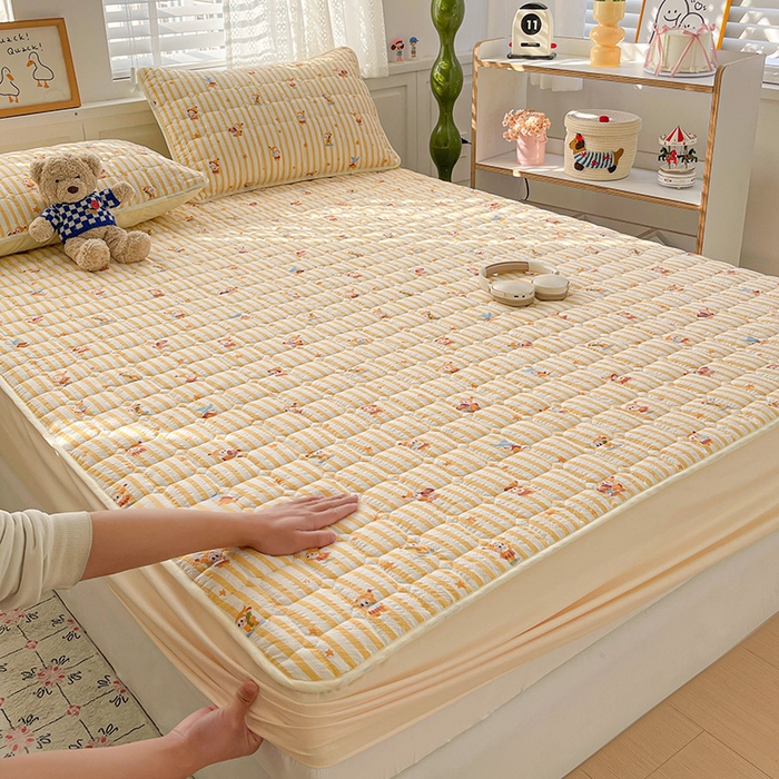 91家纺网 家纺一手货源 找家纺 小桃姐家纺 2026新款泡芙夹棉单床笠床笠单件 魔法精灵