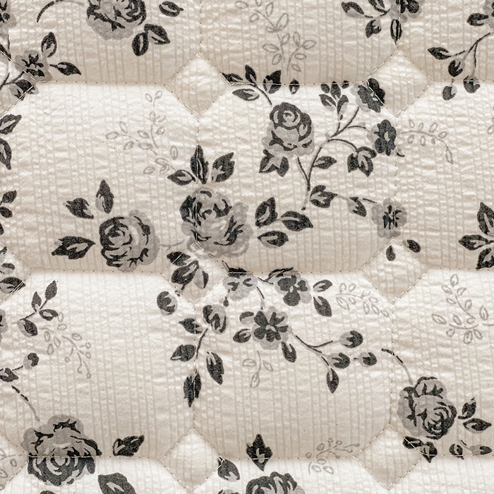 91家纺网 家纺一手货源 找家纺 小桃姐家纺 2026新款泡芙夹棉单床笠床笠单件 墨影蔷薇