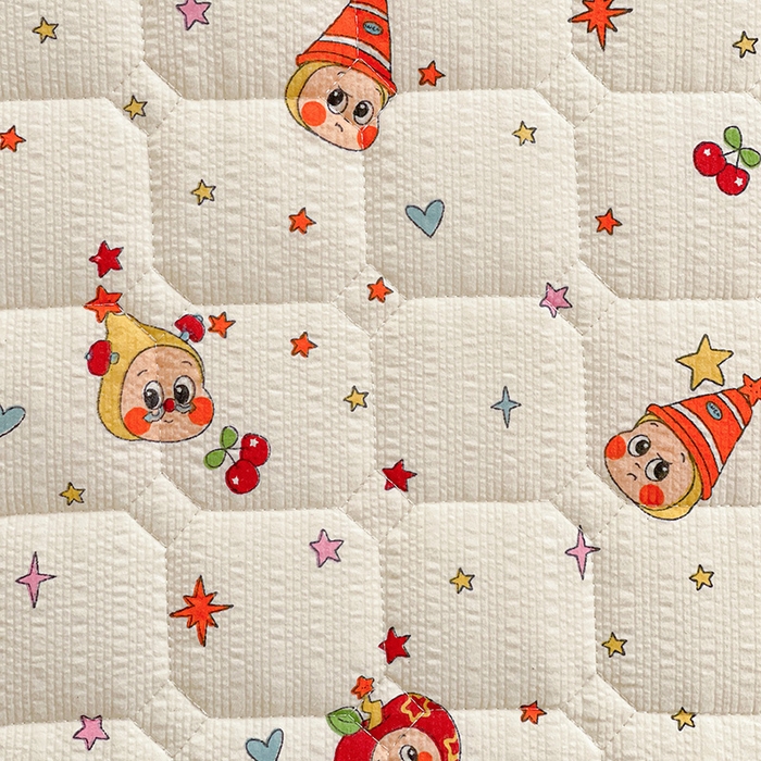 91家纺网 家纺一手货源 找家纺 小桃姐家纺 2026新款泡芙夹棉单床笠床笠单件 童话小矮人