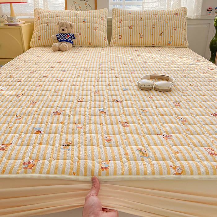 91家纺网 家纺一手货源 找家纺 小桃姐家纺 2026新款泡芙夹棉单床笠床笠单件 魔法精灵