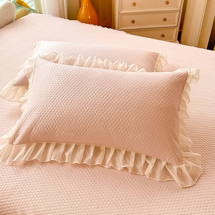 91家纺网 家纺一手货源 找家纺 （总）后庭寝室 2026新款豆豆席乳胶凉席夏被四件套-盛世花开系列