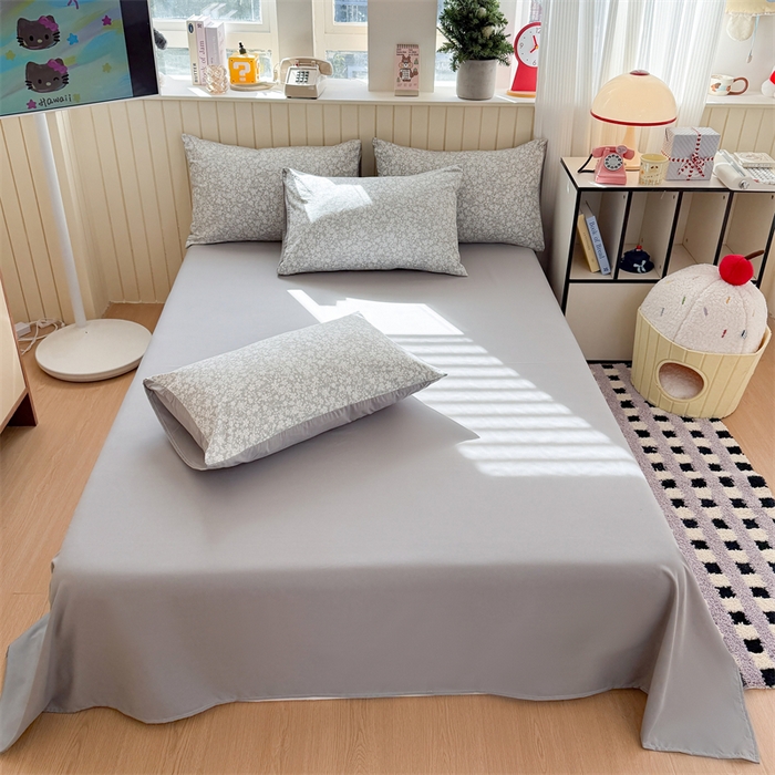 鑫佳居 2026新款古法仿棉小清新印花单床单 华茵春日