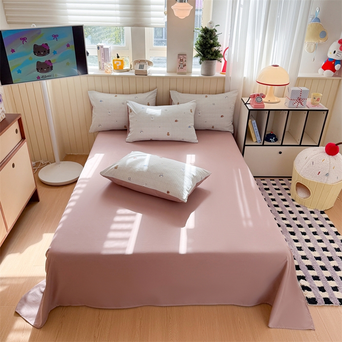 鑫佳居 2026新款古法仿棉小清新印花单床单 梦之园