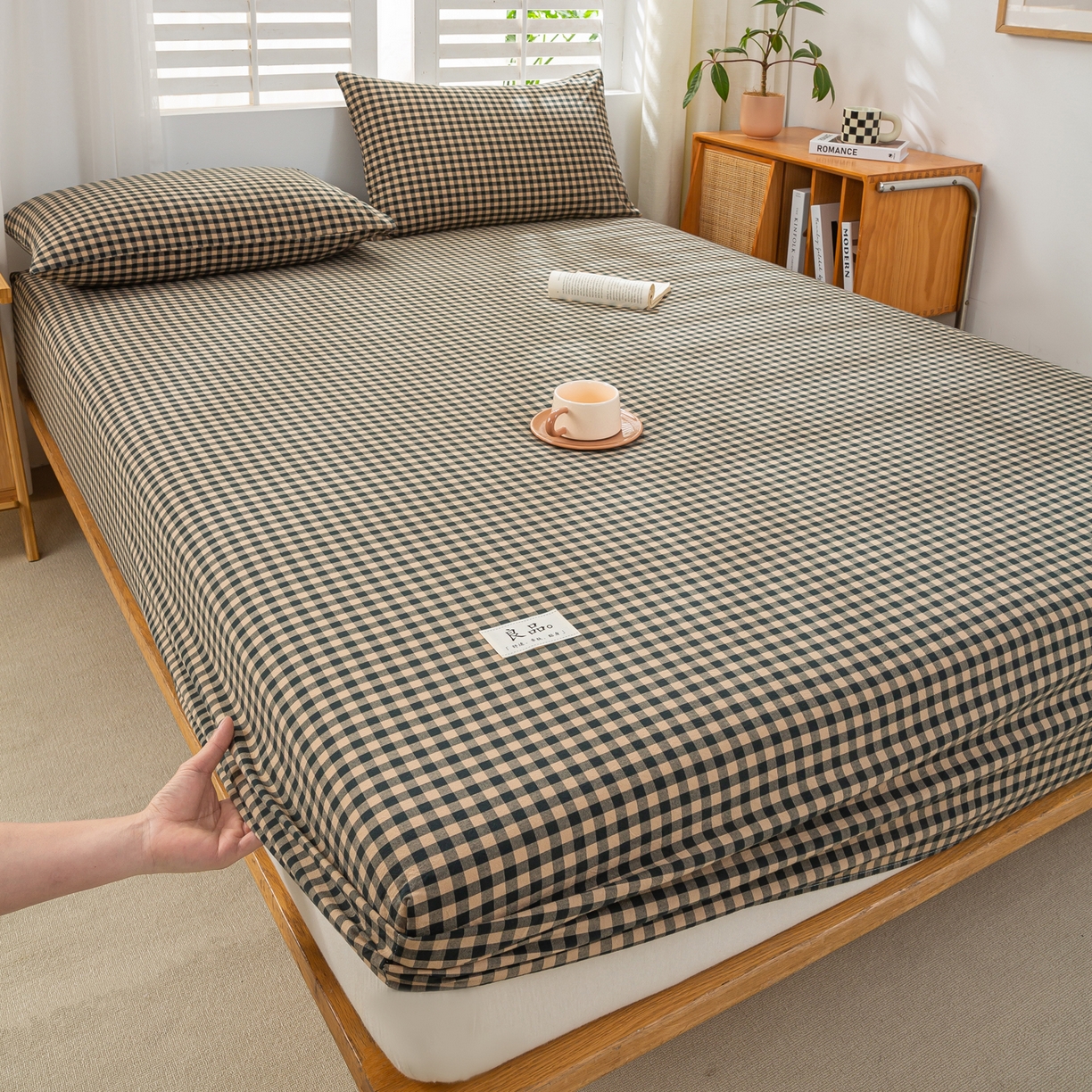 91家纺网 家纺一手货源 找家纺 （总）恋人优选 2026新款纯棉色织床笠--有标款