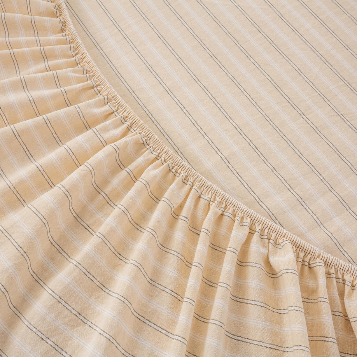 91家纺网 家纺一手货源 找家纺 恋人优选 2026新款纯棉色织床笠--有标款 简希米条