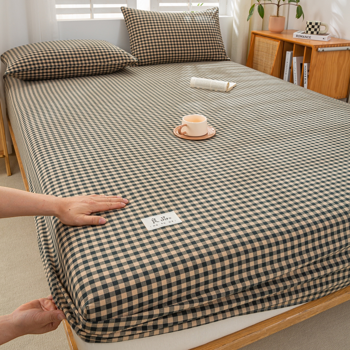 91家纺网 家纺一手货源 找家纺 （总）恋人优选 2026新款纯棉色织床笠--有标款