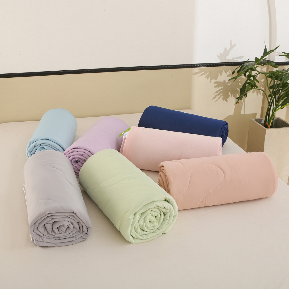 91家纺网 家纺一手货源 找家纺 天之悦家纺 2026新款A类冰淇淋冰皮小凉被夏被夏凉被空调被 组合图仅供展示-不可下单