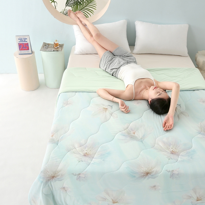 91家纺网 家纺一手货源 找家纺 （总）天之悦家纺 2026新款夏被大版数码云母冰丝夏凉被空调被子被芯