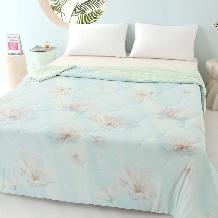 91家纺网 家纺一手货源 找家纺 （总）天之悦家纺 2026新款夏被大版数码云母冰丝夏凉被空调被子被芯