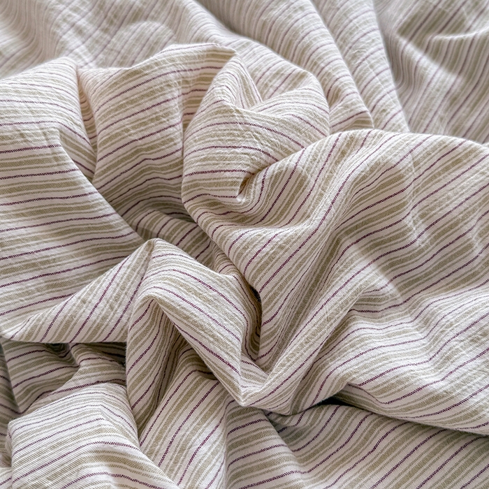 91家纺网 家纺一手货源 找家纺 梦依依 2026新款全棉色织水洗棉大豆被四件套系列 玛丽绿