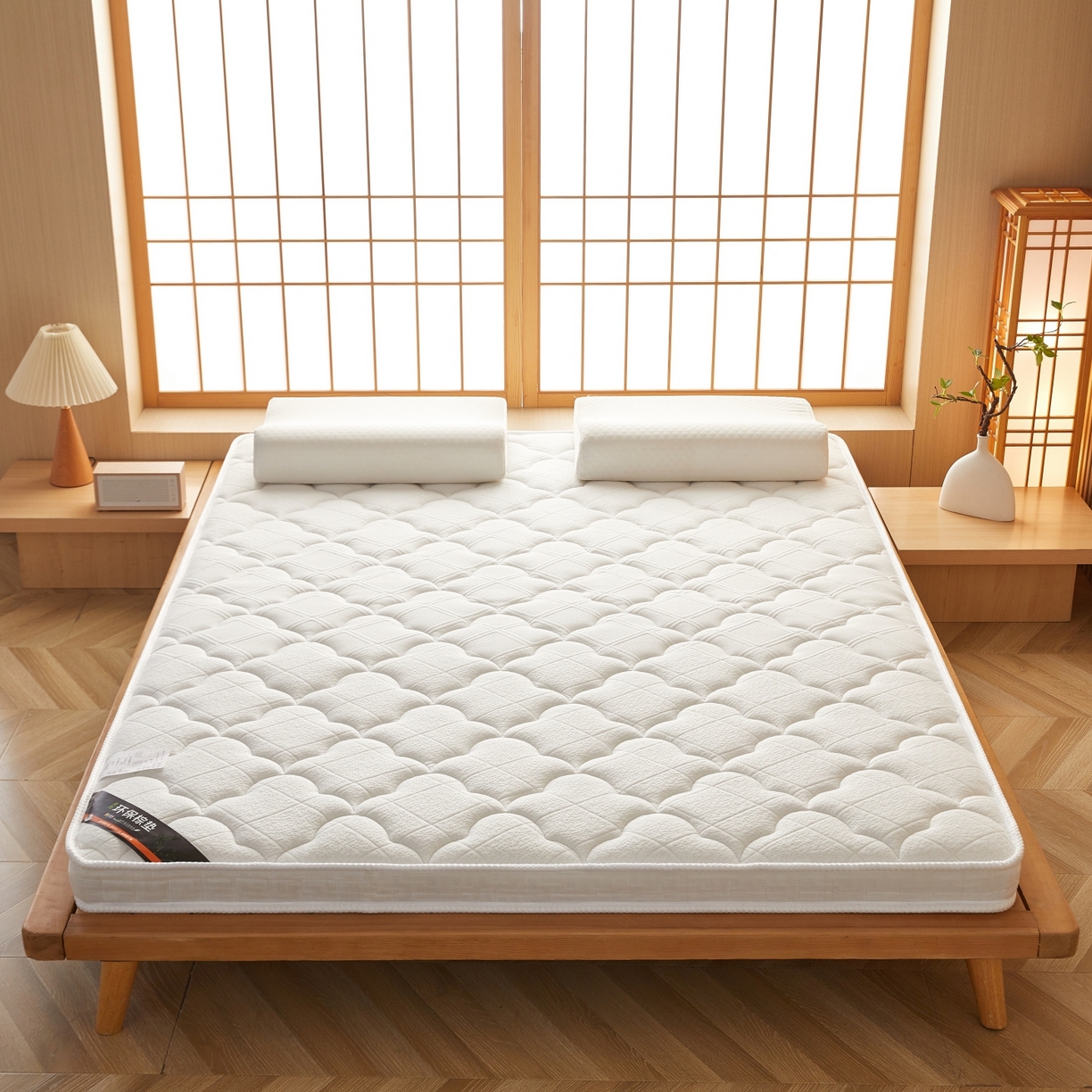 91家纺网 家纺一手货源 找家纺 时奥家纺 2026新款3E椰棕床垫-KC-1系列 5cm棕+2cm乳胶(8cm)