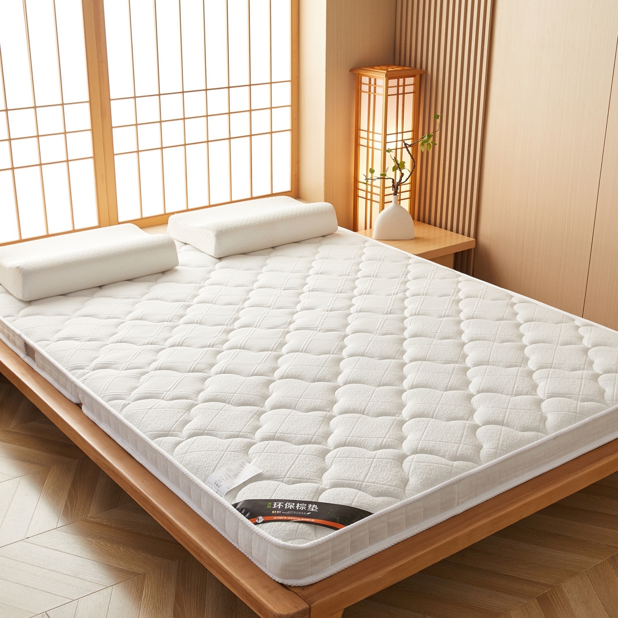 91家纺网 家纺一手货源 找家纺 时奥家纺 2026新款3E椰棕床垫-KC-1系列 5cm棕+2cm乳胶(8cm)