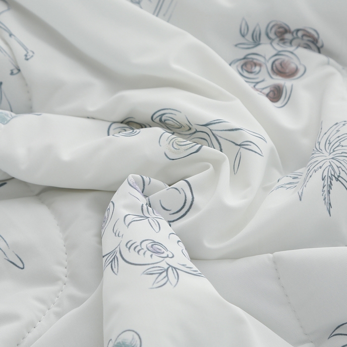 91家纺网 家纺一手货源 找家纺 天之悦家纺 2026新款夏被大版数码云母冰丝夏凉被空调被 梦幻岛屿