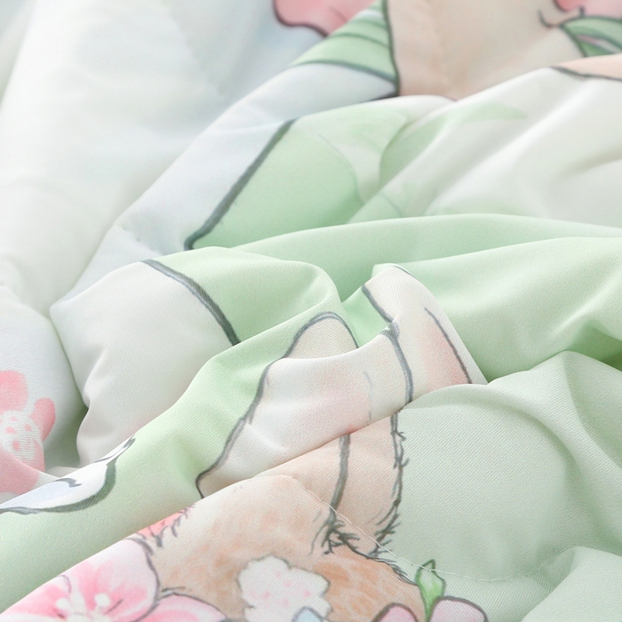 91家纺网 家纺一手货源 找家纺 天之悦家纺 2026新款夏被大版数码云母冰丝夏凉被空调被 梦幻时刻