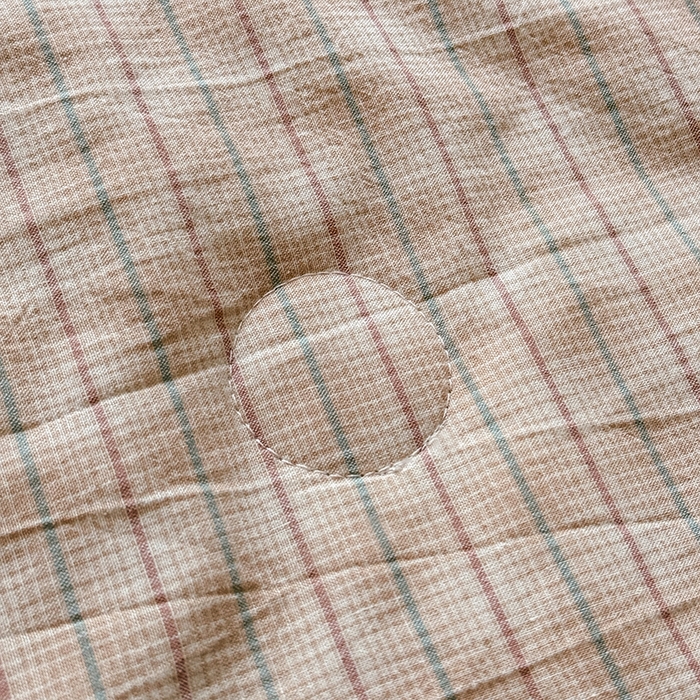 91家纺网 家纺一手货源 找家纺 梦依依 2026新款全棉色织水洗棉大豆被四件套系列 柠檬卡其