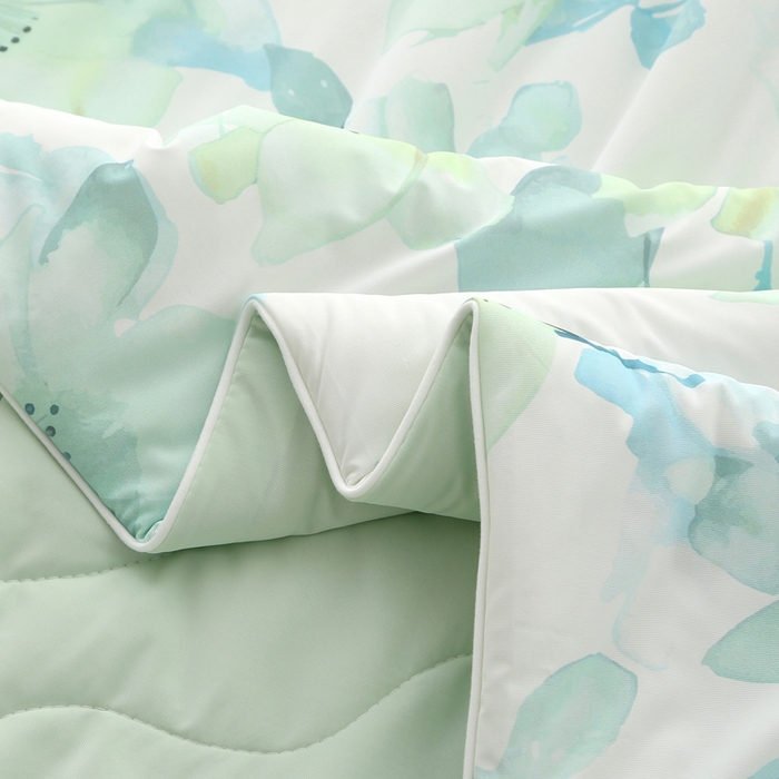 91家纺网 家纺一手货源 找家纺 天之悦家纺 2026新款夏被大版数码云母冰丝夏凉被空调被 轻柔蔓语兰