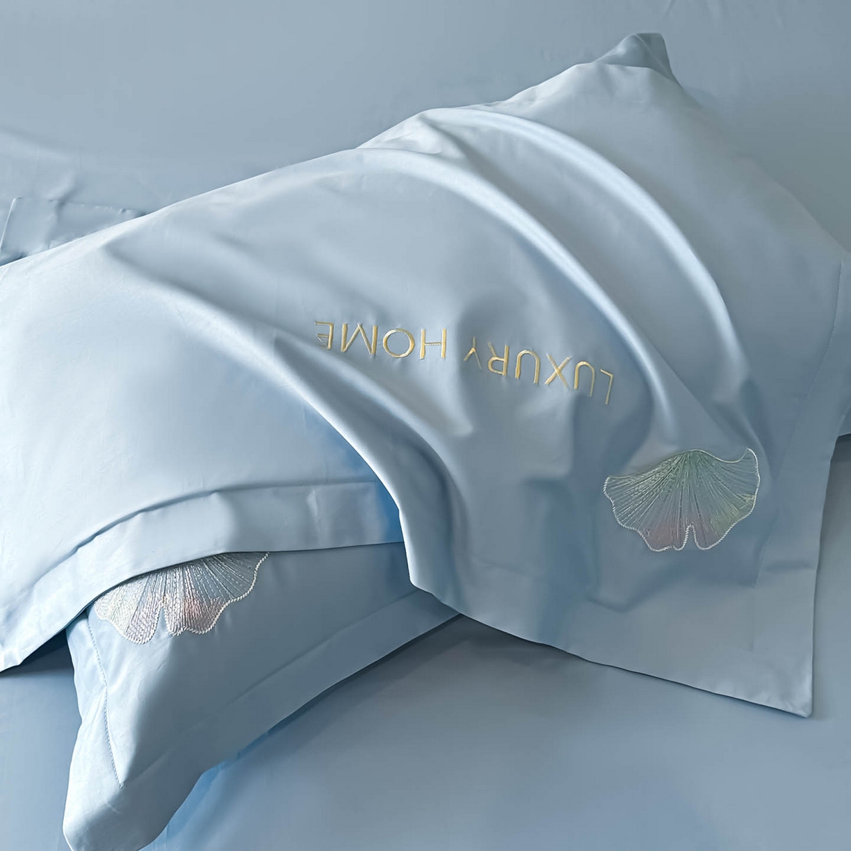 91家纺网 家纺一手货源 找家纺 犇牛仓储供应链 2026新款A类全棉刺绣四件套-花漾 花漾-柔雾蓝