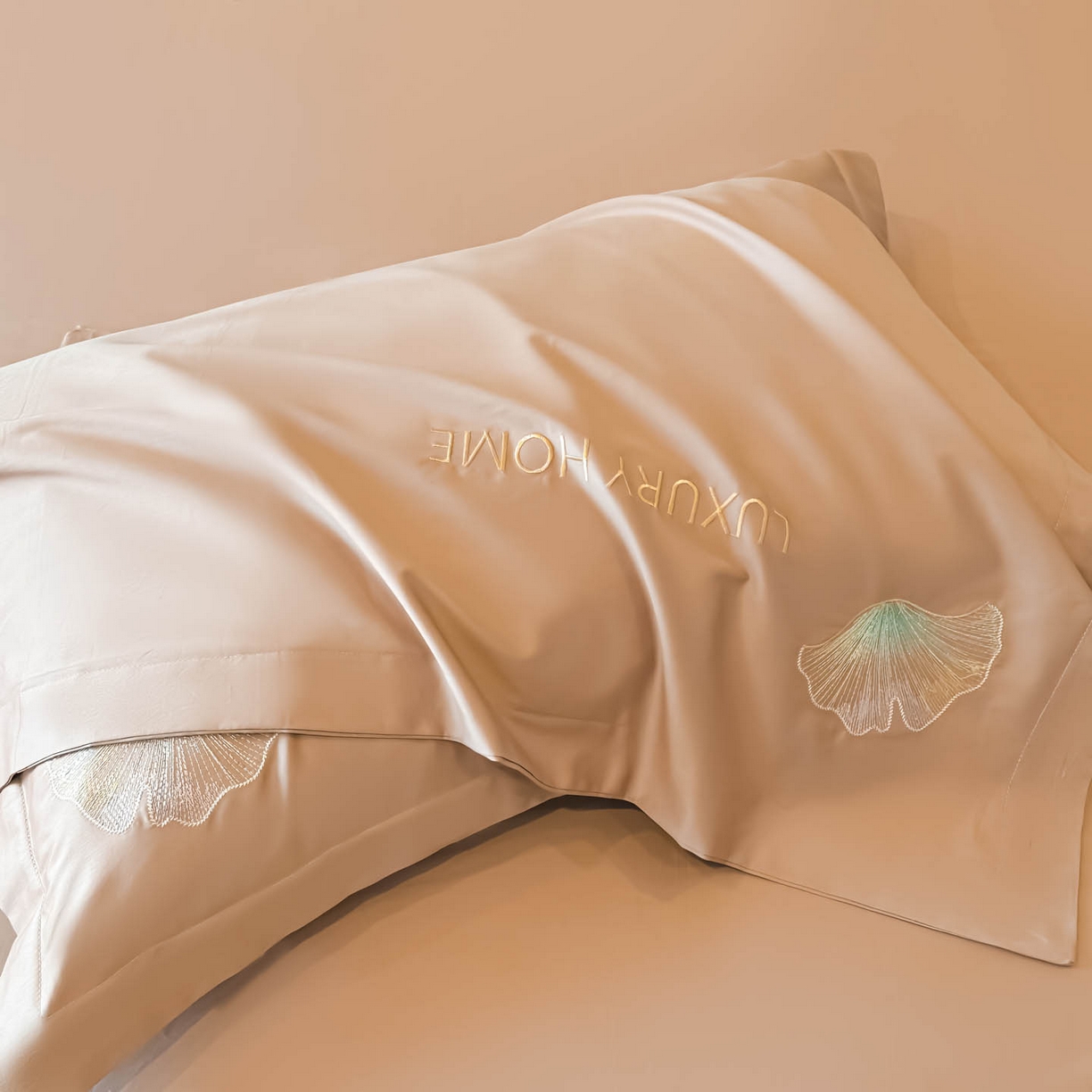 91家纺网 家纺一手货源 找家纺 犇牛仓储供应链 2026新款A类全棉刺绣四件套-花漾 花漾-香槟色