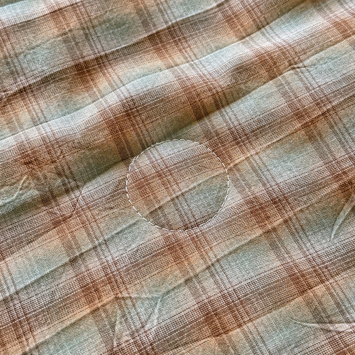 91家纺网 家纺一手货源 找家纺 梦依依 2026新款全棉色织水洗棉大豆被四件套系列 云岫绿咖