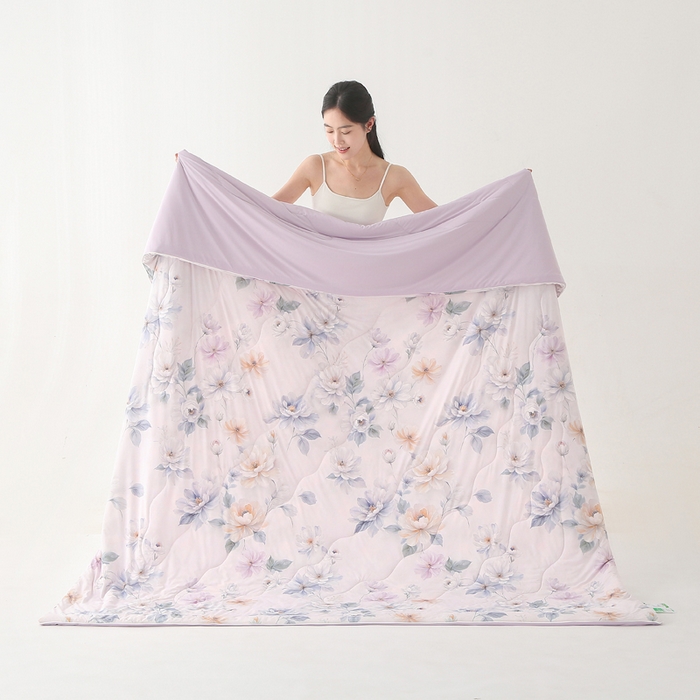 91家纺网 家纺一手货源 找家纺 天之悦家纺 2026新款夏被大版数码云母冰丝夏凉被空调被 雅莎