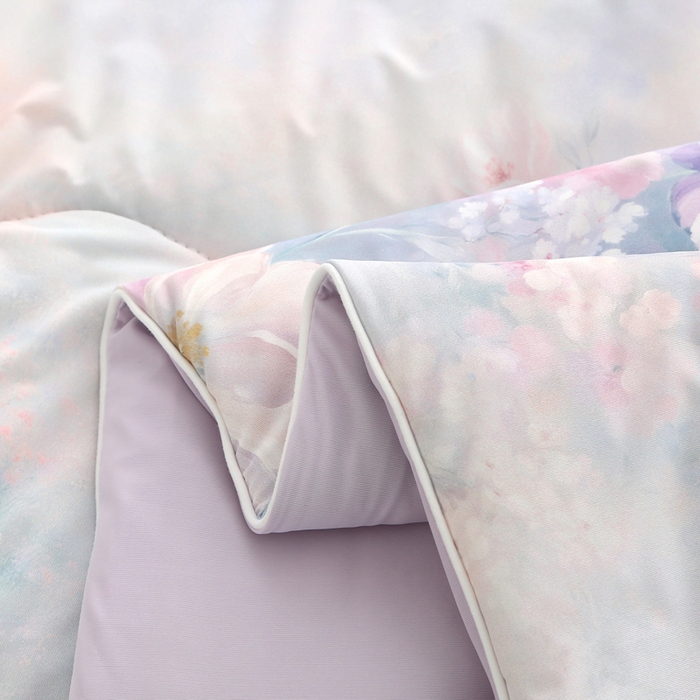 91家纺网 家纺一手货源 找家纺 天之悦家纺 2026新款夏被大版数码云母冰丝夏凉被空调被 云雾冲紫