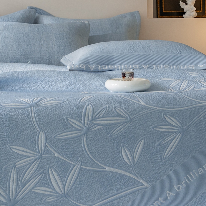 91家纺网 家纺一手货源 找家纺 （总）红夫人2026新款PE凉感豆豆提花凉席-清雅