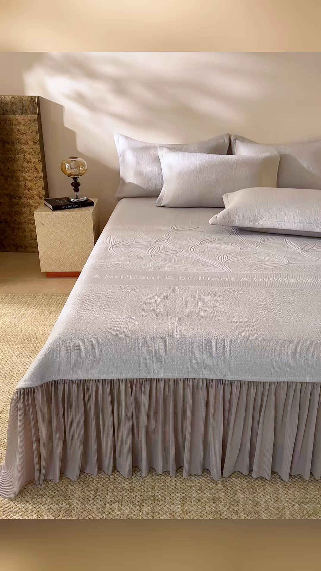 91家纺网 家纺一手货源 找家纺 红夫人2026新款PE凉感豆豆提花凉席-清雅 灰色